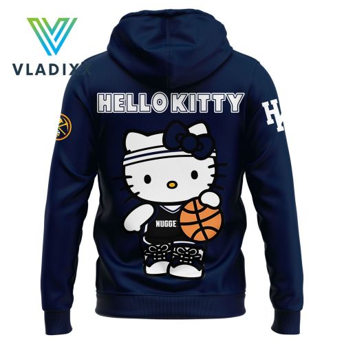 New Hello Kitty x Denver Nuggets NBA Dark Blue Hoodie