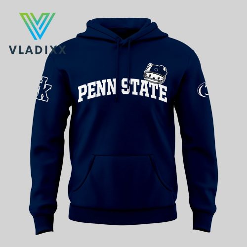 New Hello Kitty x Penn State Nittany Lions Football Dark Blue Hoodie