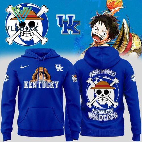 New Kentucky Wildcats One Piece Blue Hoodie, Pants, Cap