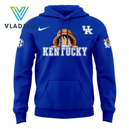 New Kentucky Wildcats One Piece Blue Hoodie Pants Cap