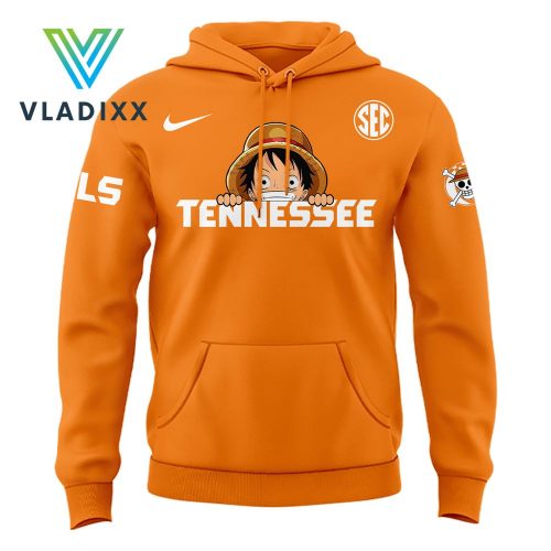 New One Piece Tennessee Mens Basketball Orange Hoodie