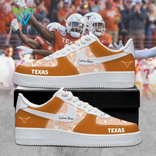 New Texas Longhorns Personalized 2025 Orange Air Force 1