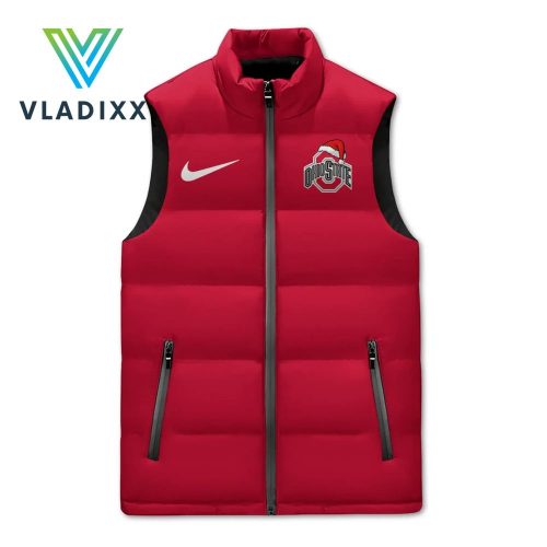 Ohio State Buckeyes For Life Christmas Nike Red Down Vest