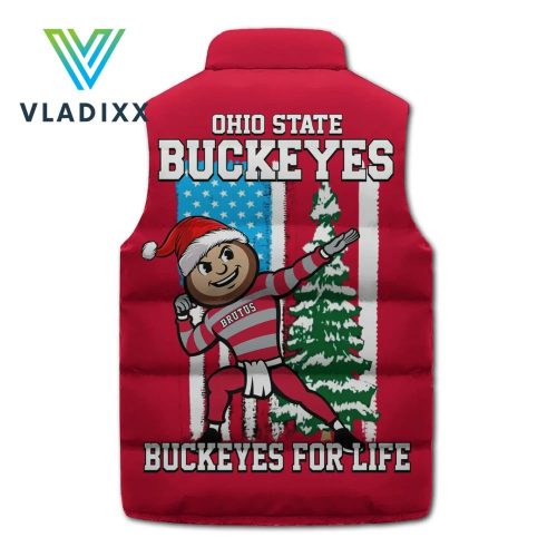 Ohio State Buckeyes For Life Christmas Nike Red Down Vest