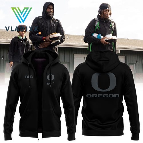 Oregon Ducks BIG Nike Black Zip Hoodie 2024