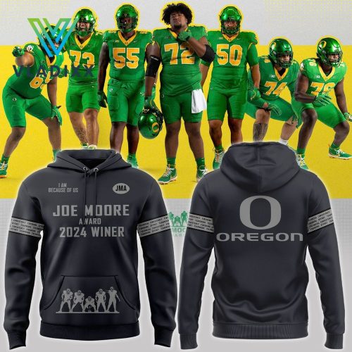 Oregon Ducks Limited Joe Moore Award 2024 Black Hoodie