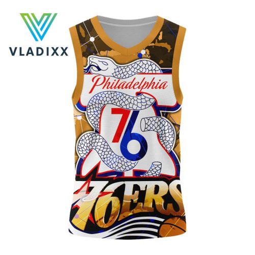 Philadelphia NBA 76ers Design Concept Basketball Jersey