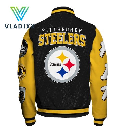 Pittsburgh Steelers National Football Yellow Baseball Jacket