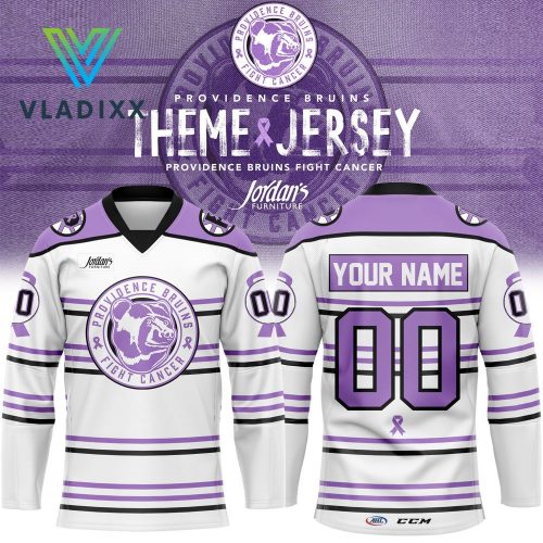 Providence Bruins Fight Cancer 2024 Purple Hockey Jersey