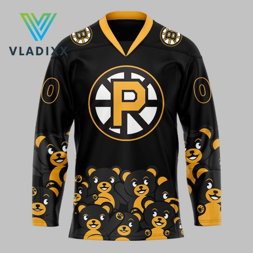 Providence Bruins Personalization Black Hockey Jersey 2024