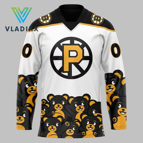 Providence Bruins Personalization White Hockey Jersey 2024