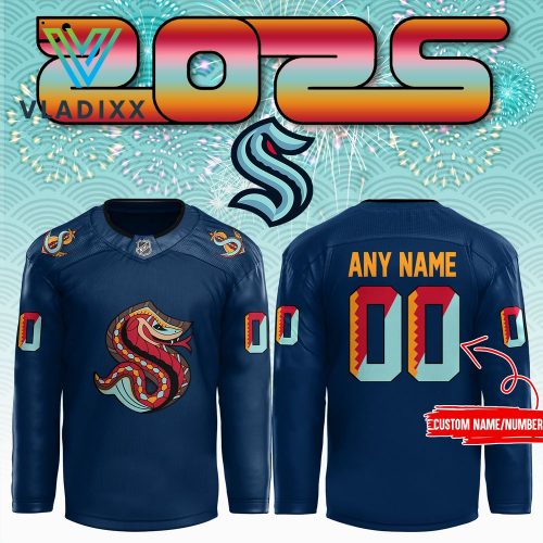 Seattle Kraken 2025 NHL Lunar New Year Personalized Hockey Jersey