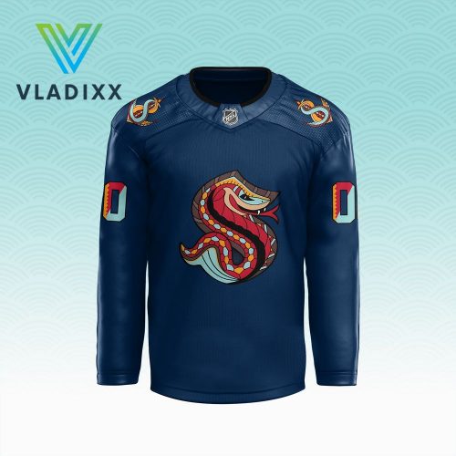 Seattle Kraken 2025 NHL Lunar New Year Personalized Hockey Jersey