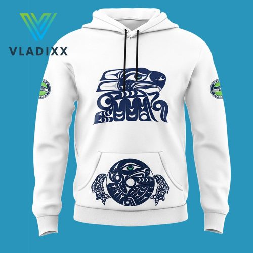 Seattle Seahawks 2024 Indigenous Peoples Day White Hoodie