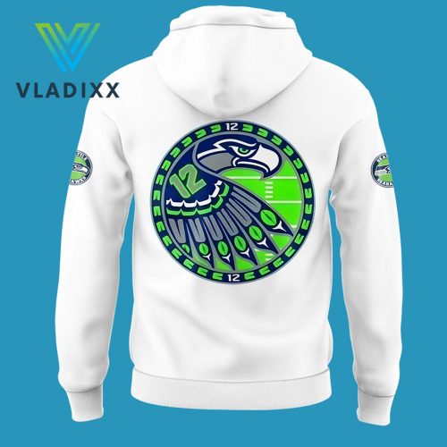 Seattle Seahawks 2024 Indigenous Peoples Day White Hoodie