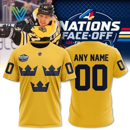 Sweden National Ice Hockey Team 4 Nations Face-Off 2025 Shirt