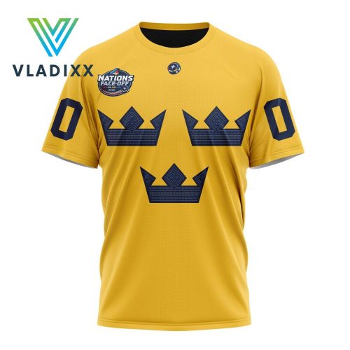 Sweden National Ice Hockey Team 4 Nations Face-Off 2025 Shirt