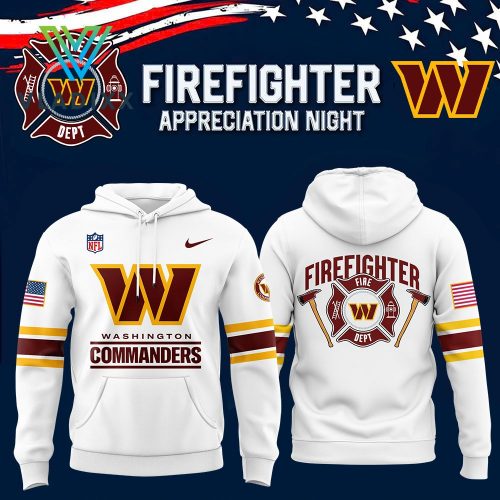 Washington Commanders Football 2024 Firefighter Appreciation Night Hoodie