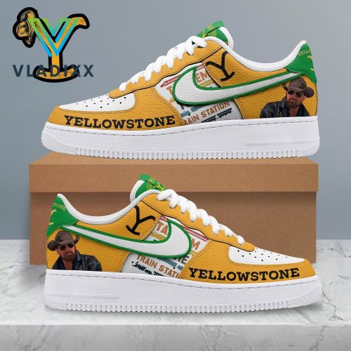 Yellowstone Ranch Retro Sticker Nike Air Force 1 Sneakers