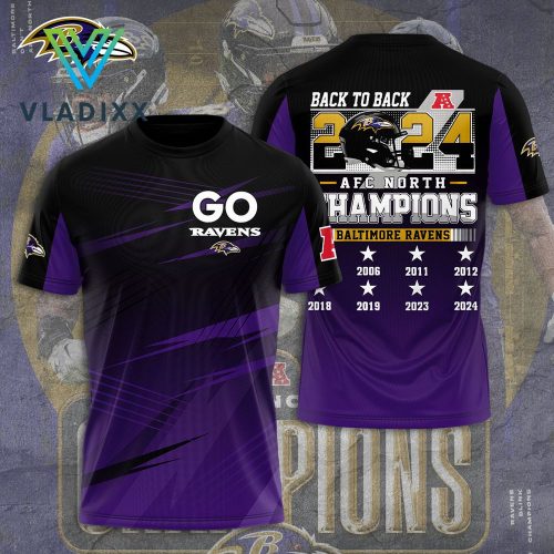 Baltimore Ravens AFC North Champions Purple Shirt