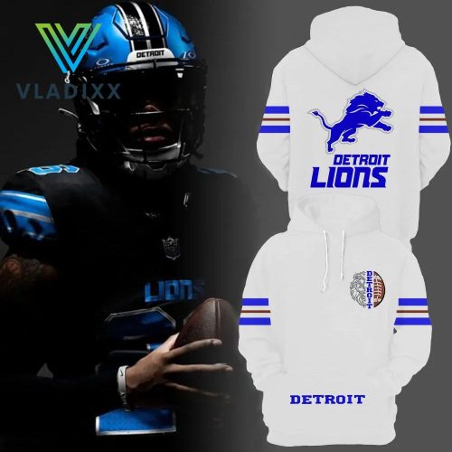 Detroit Lions Football Limited Edition White Hoodie