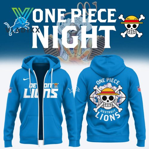 Detroit Lions NFL One Piece Limited Light Blue Zip Hoodie