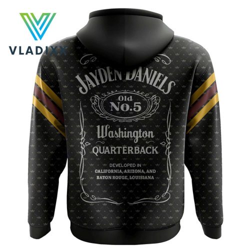 Jayden Daniels Washington Commanders Football Zip Hoodie