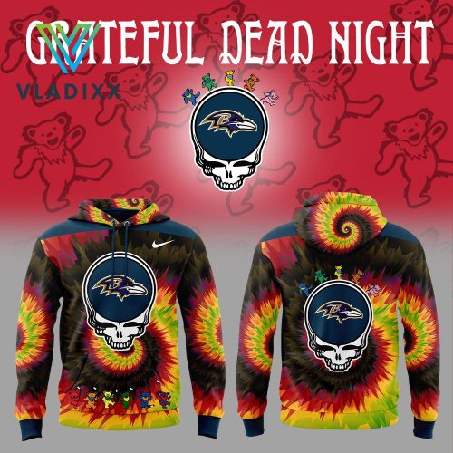 New Baltimore Ravens Grateful Dead Night Hoodie