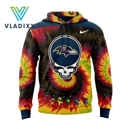 New Baltimore Ravens Grateful Dead Night Hoodie