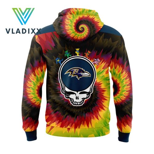 New Baltimore Ravens Grateful Dead Night Hoodie