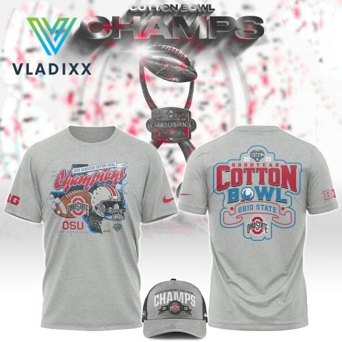 Ohio State 2025 Cotton Bowl Champions Limited Gray Shirt