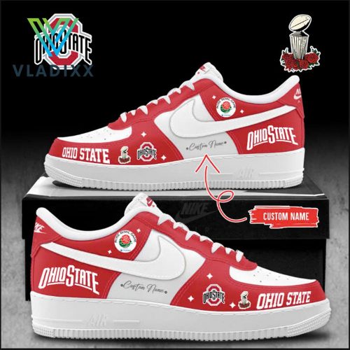 Ohio State Rose Bowl 2025 Champs Personalized Red Air Force 1