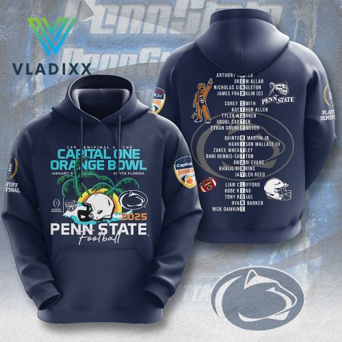 Penn State Nittany Lions Orange Bowl 2025 Blue Hoodie