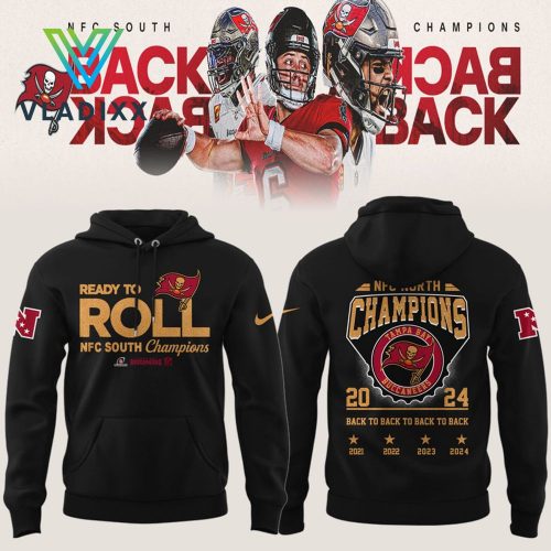 Tampa Bay Buccaneers NFC South Division Champions 2024 Black Hoodie