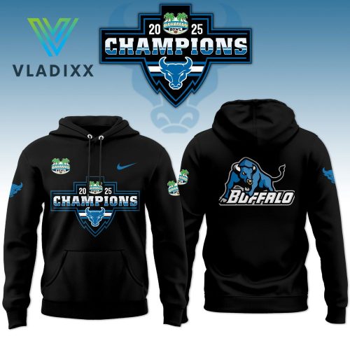 UB Bulls Bahamas Bowl 2025 Champions Black Hoodie Set