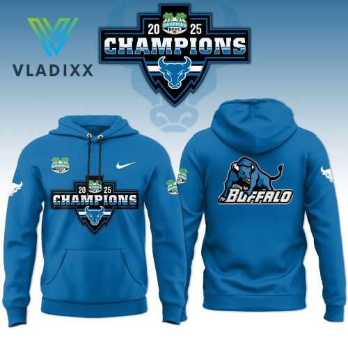 UB Bulls Bahamas Bowl 2025 Champions Blue Hoodie Set